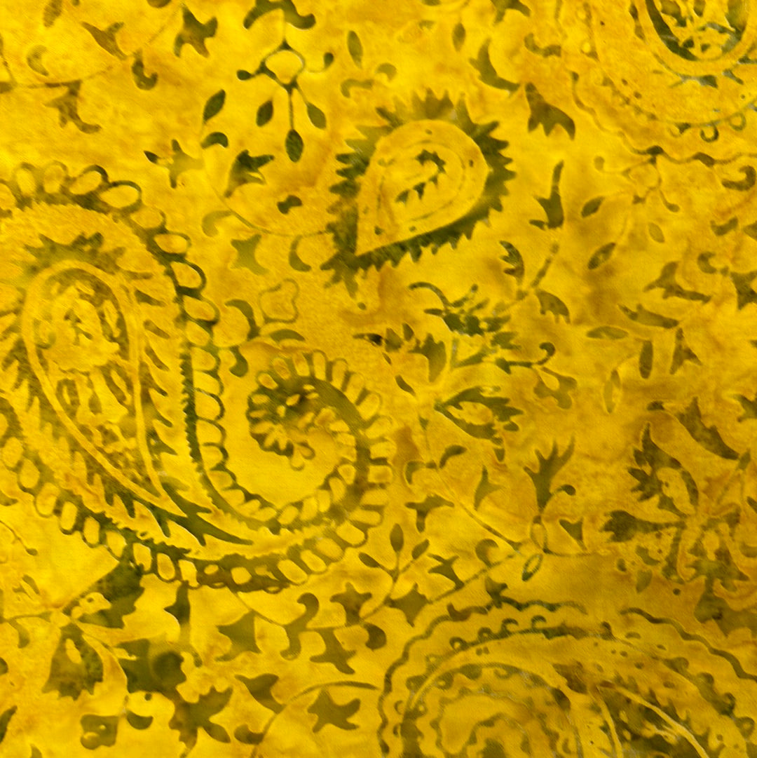 Gold Paisley Batik - Timeless Treasures