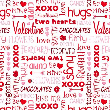 White/Red Words Valentines Day JAF053119