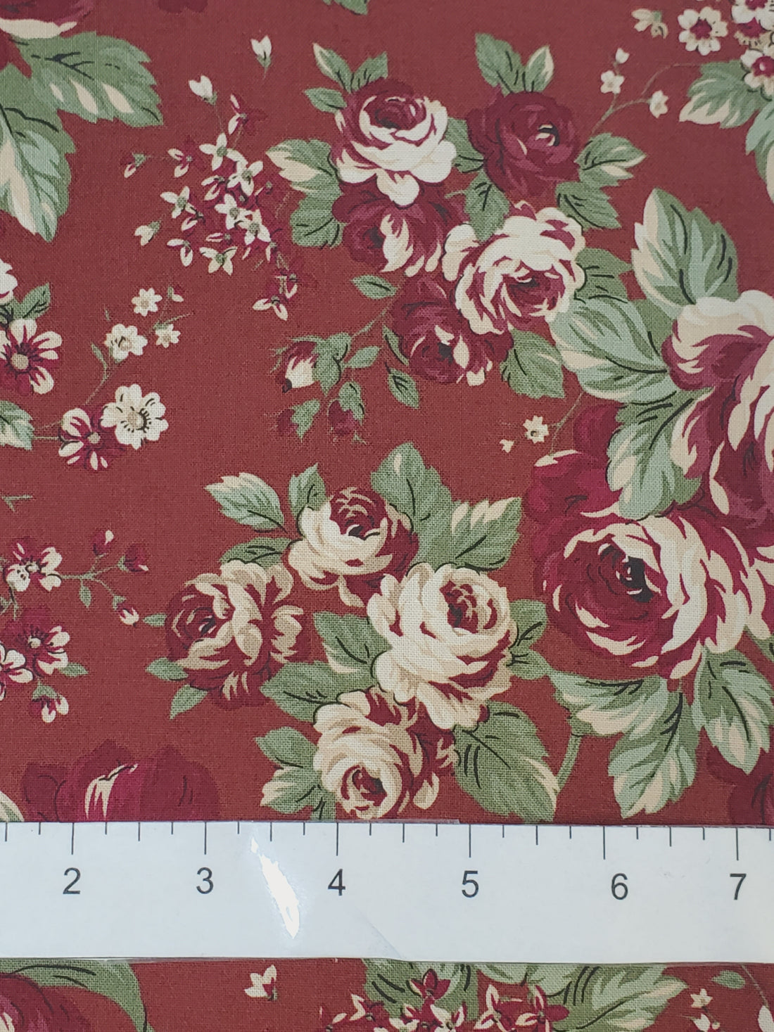 Hillside Main Floral Red