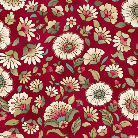 Paisley Story Digital-Floral Red