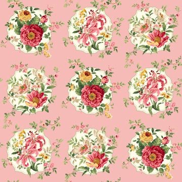 Northcott Studio Charlotte Victorian Rose 21052-21 Pink