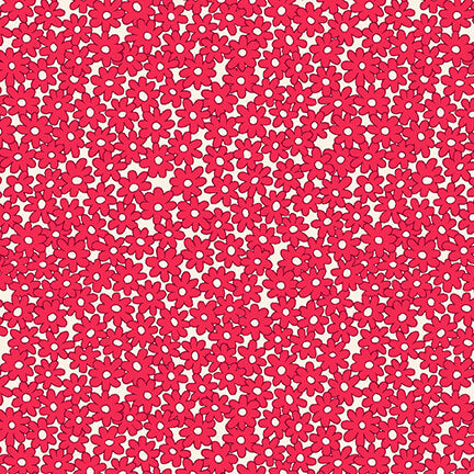 Packed Monotone Daisy 9293-88 Red