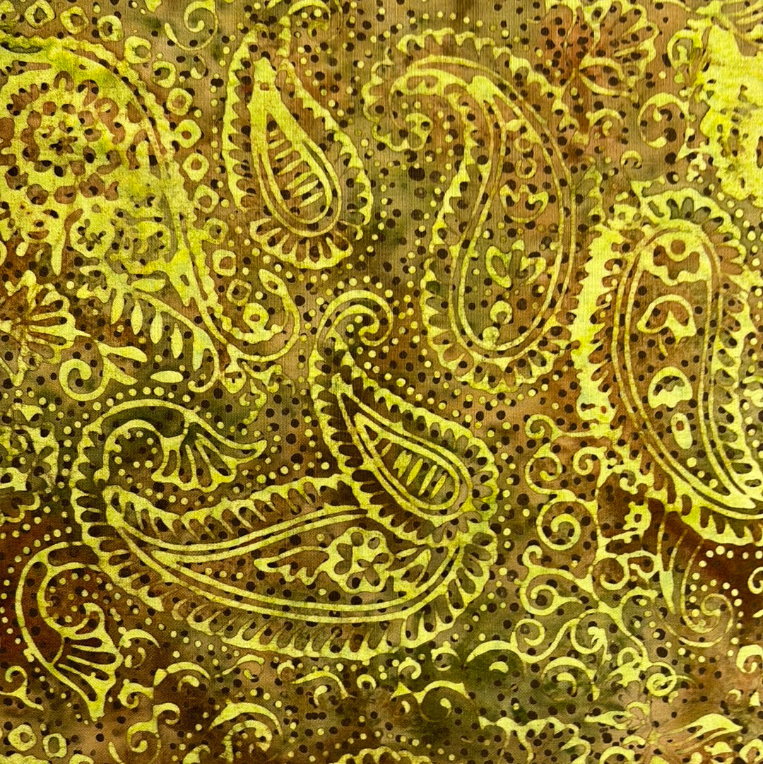 Island Batik Gold with Paisley