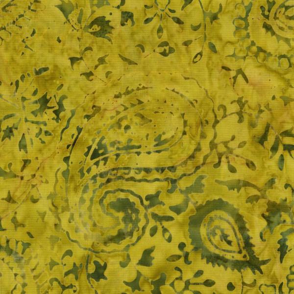 Gold Paisley Batik - Timeless Treasures