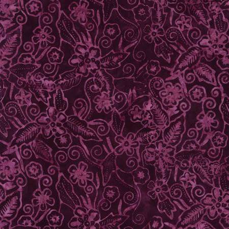 Eggplant Batik Floral