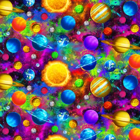 Multi Bright Colorful Planets