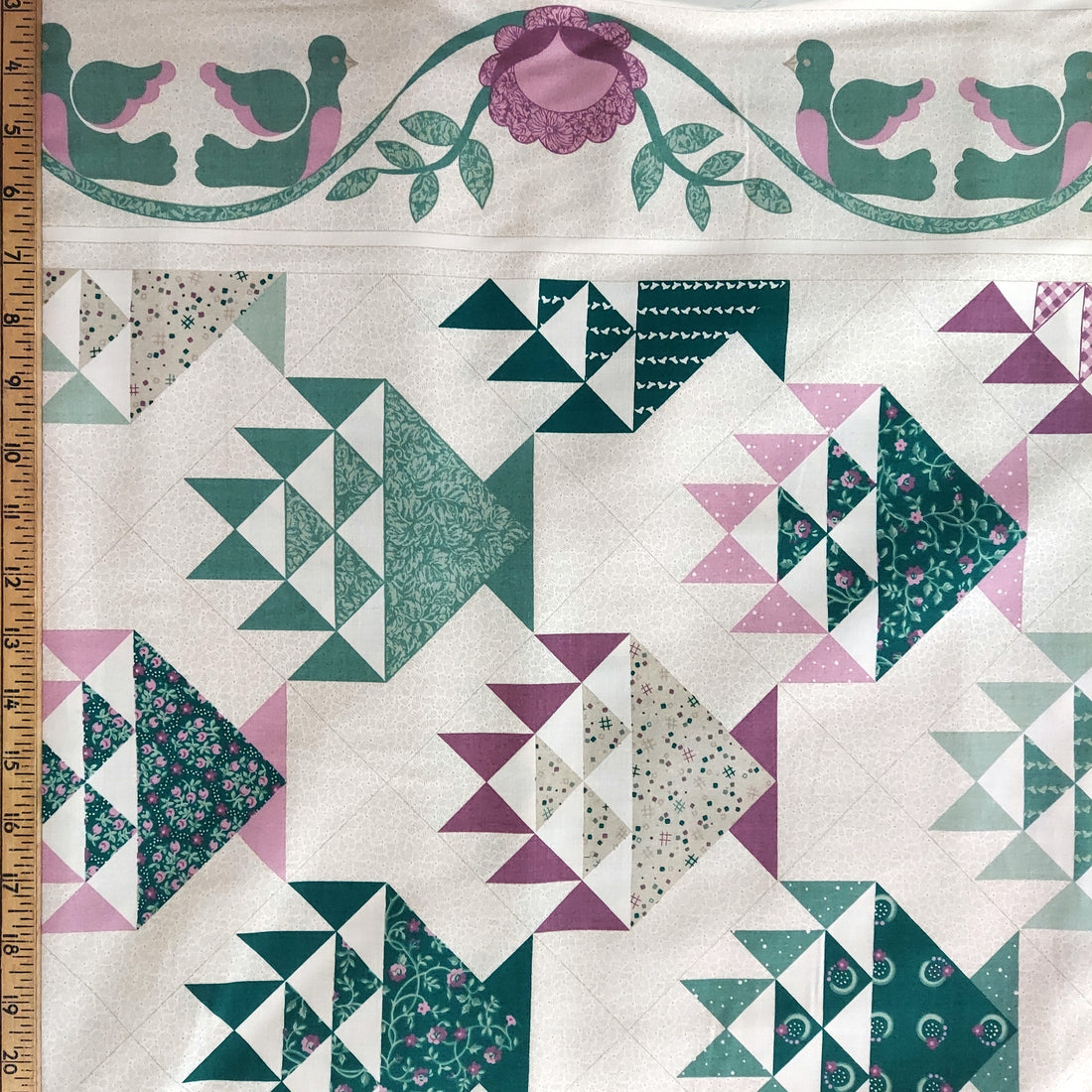 Fabric Traditions Quilts and Company Cheater Quilt by Marti Michell TAUPE