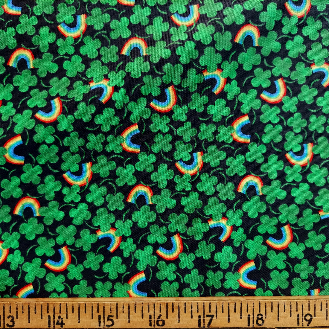 Fabric Traditions Spring Holiday 18322 Rainbows and Clover