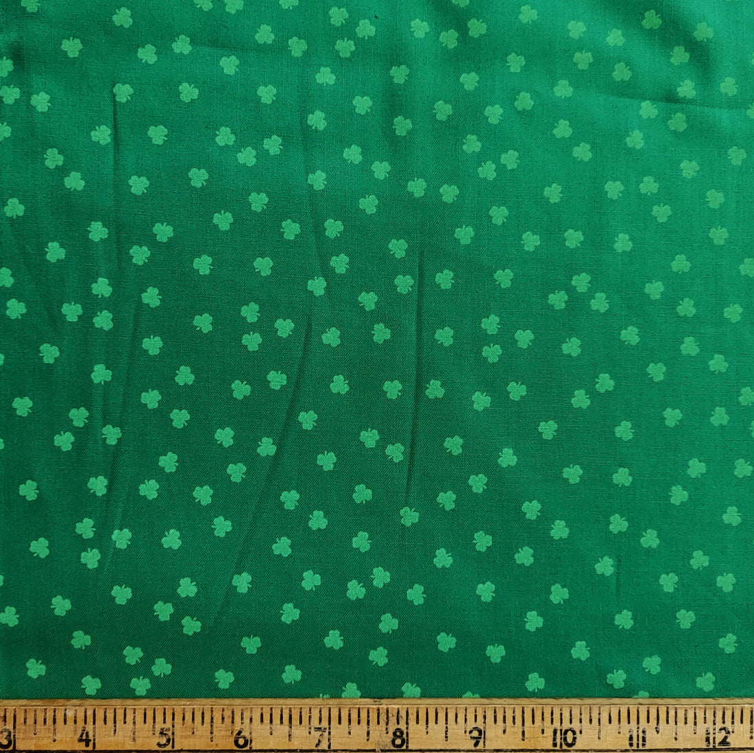 Hobby Lobby Tiny Shamrocks on Green