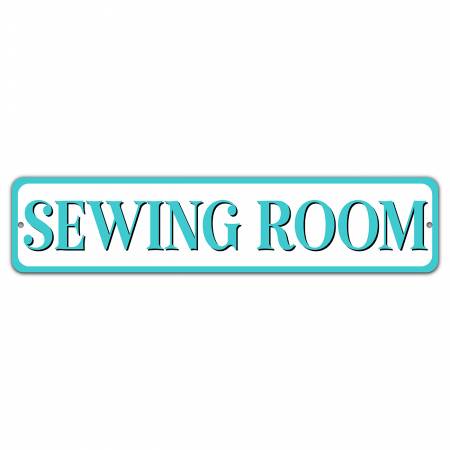 Sewing Room Various Colors 4in x 18in Aluminum Sign