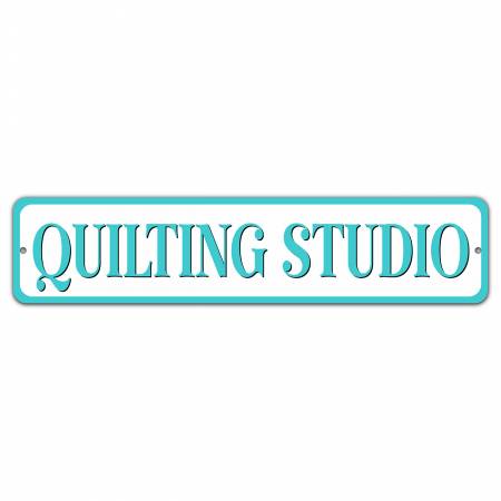 Quilting Studio Various Colors 4in x 18in Aluminum Sign